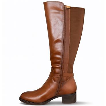 SUSST WOMENS ZIP HIGH LEG BOOT - TAN